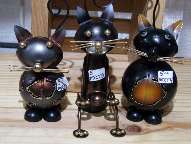 Metal Black Cats Assort. 5